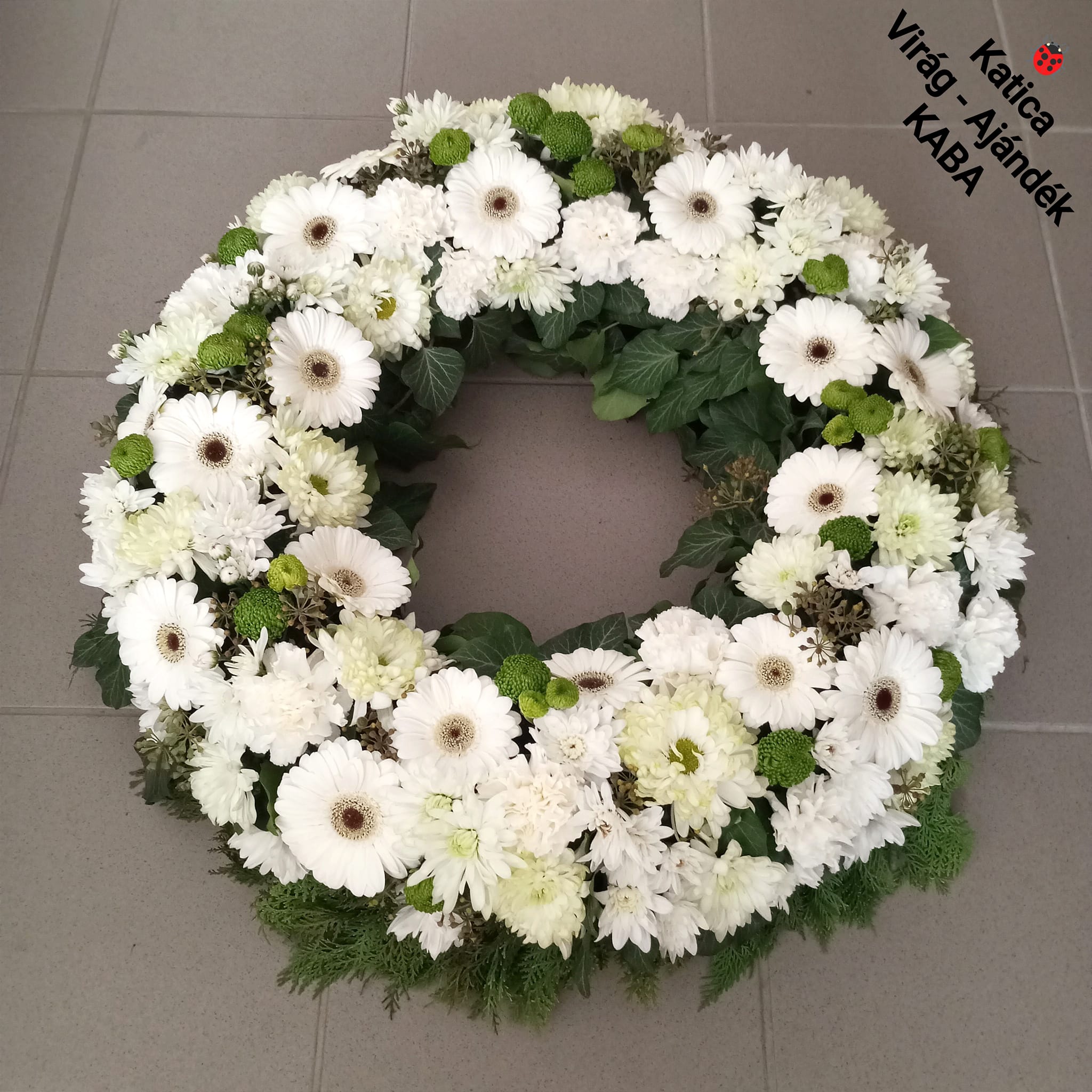 Görög koszorú gerberával