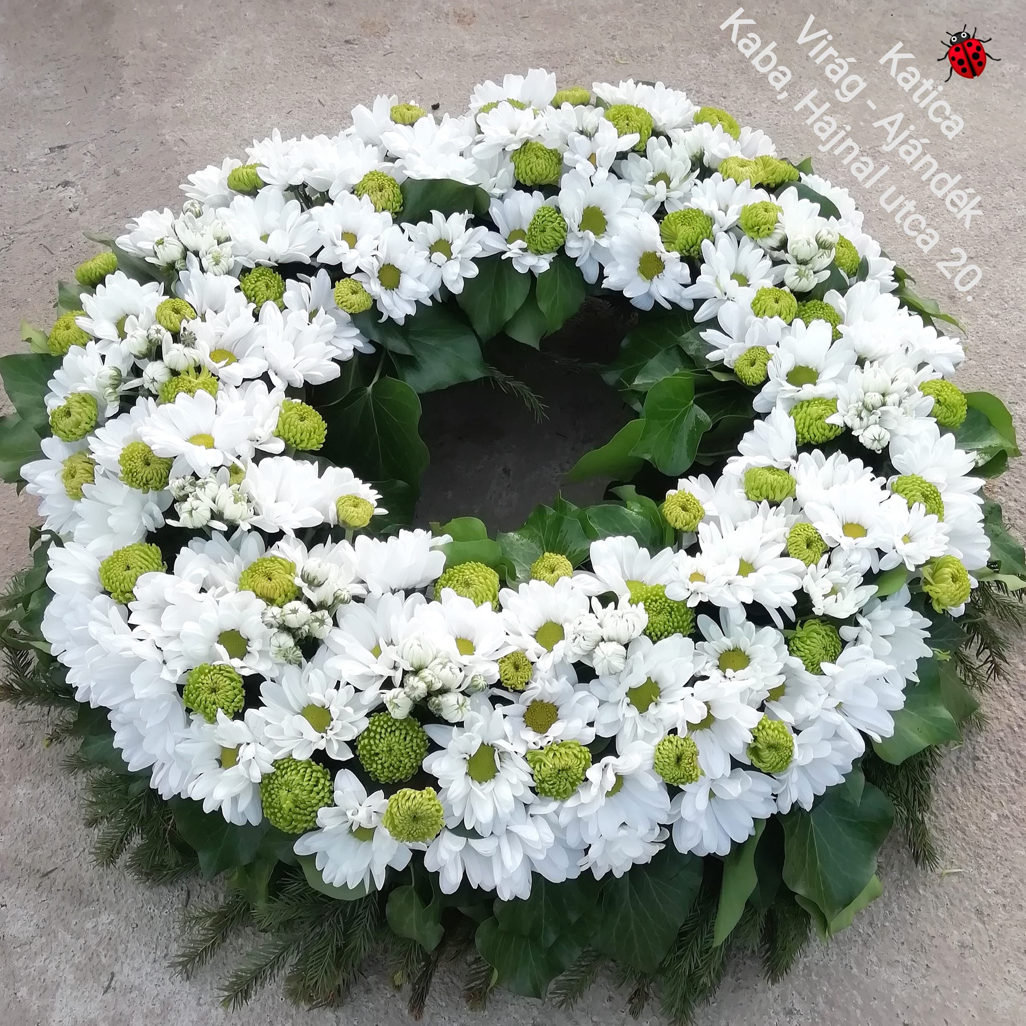 Görög koszorú több féle krizantémból