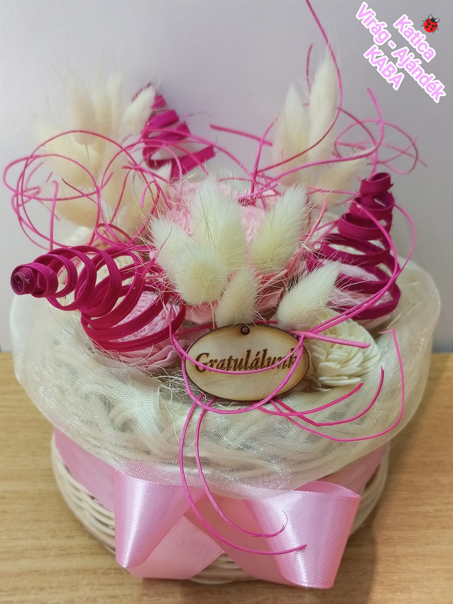 Virágbox rózsaszín